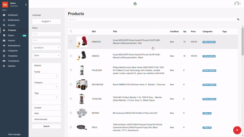 ProductFlow - Ecommerce - Sell with a webshop - Sell on marketplaces